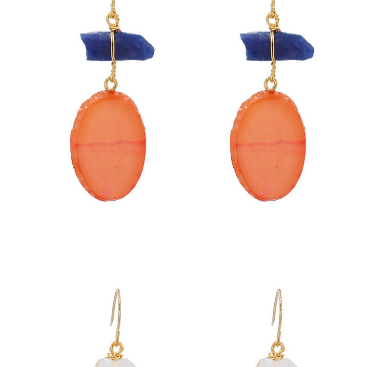 Fashion Orange Resin Earrings,Drop Earrings