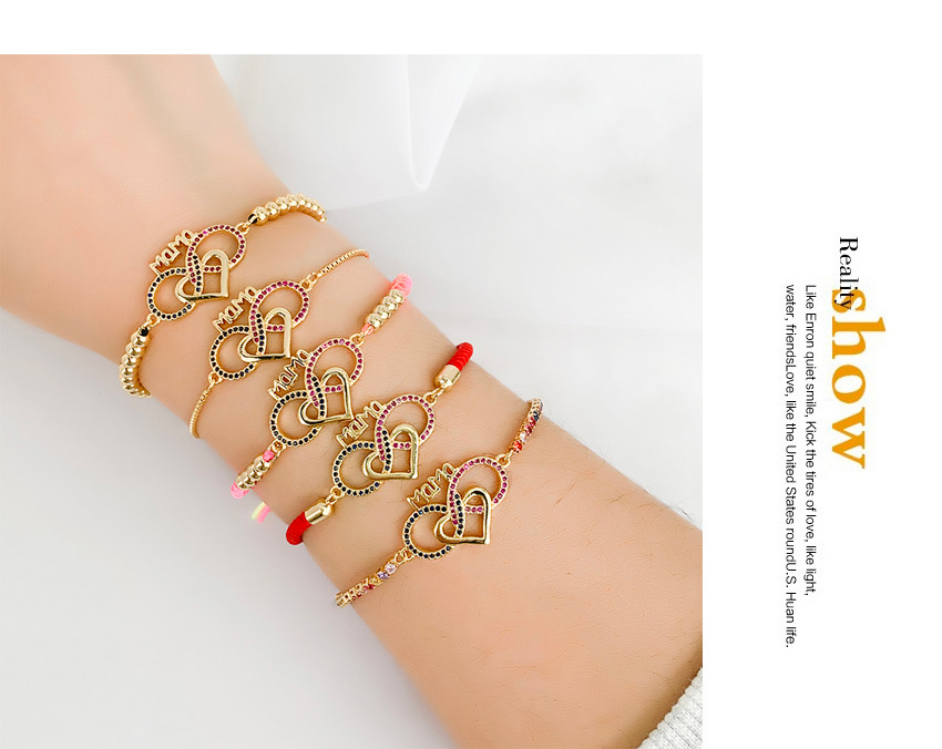 Fashion Golden Copper Inlaid Zircon Bracelet,Bracelets