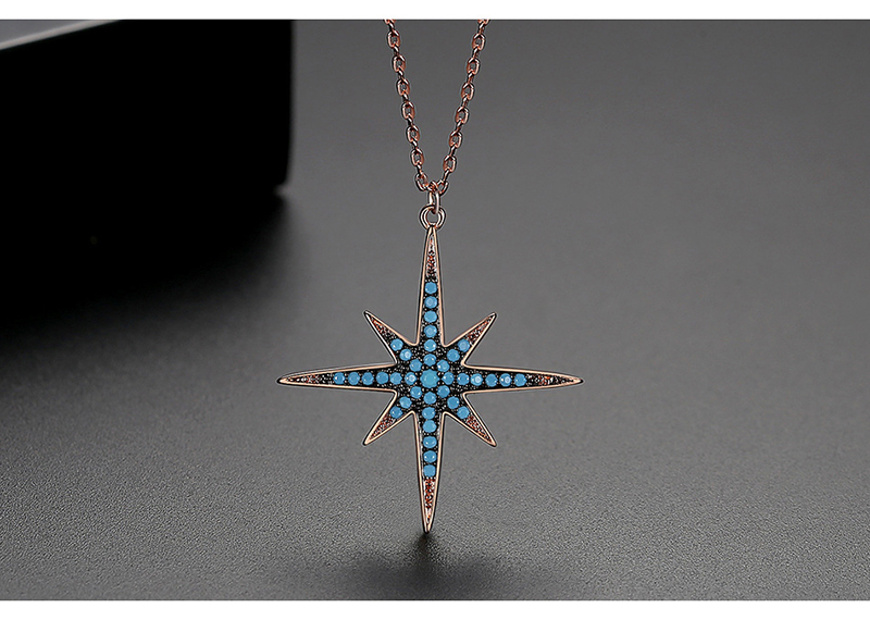 Fashion Blue Copper Zircon Necklaces Necklace,Necklaces