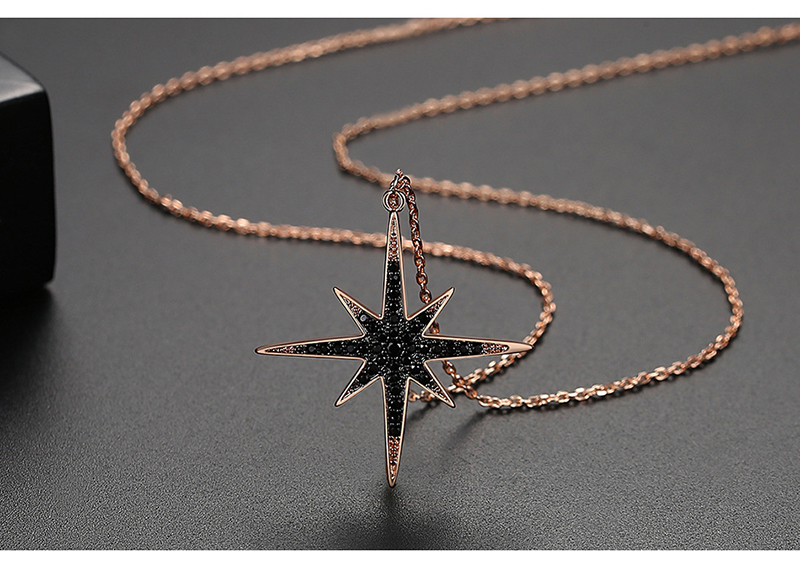 Fashion Black Copper Zircon Necklaces Necklace,Necklaces