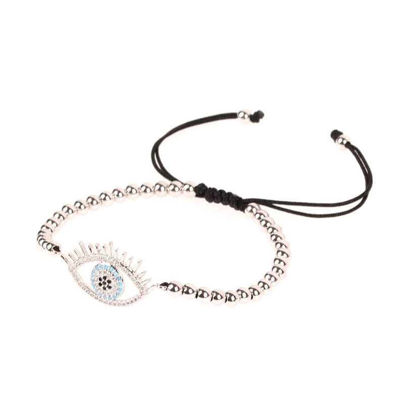 Fashion Golden Diamond Eye Bracelet With Copper Beads,Bracelets