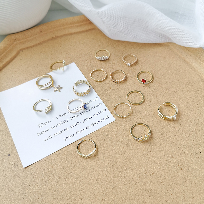 Fashion Golden Spike Pearl Diamond Geometric Ring,Fashion Rings