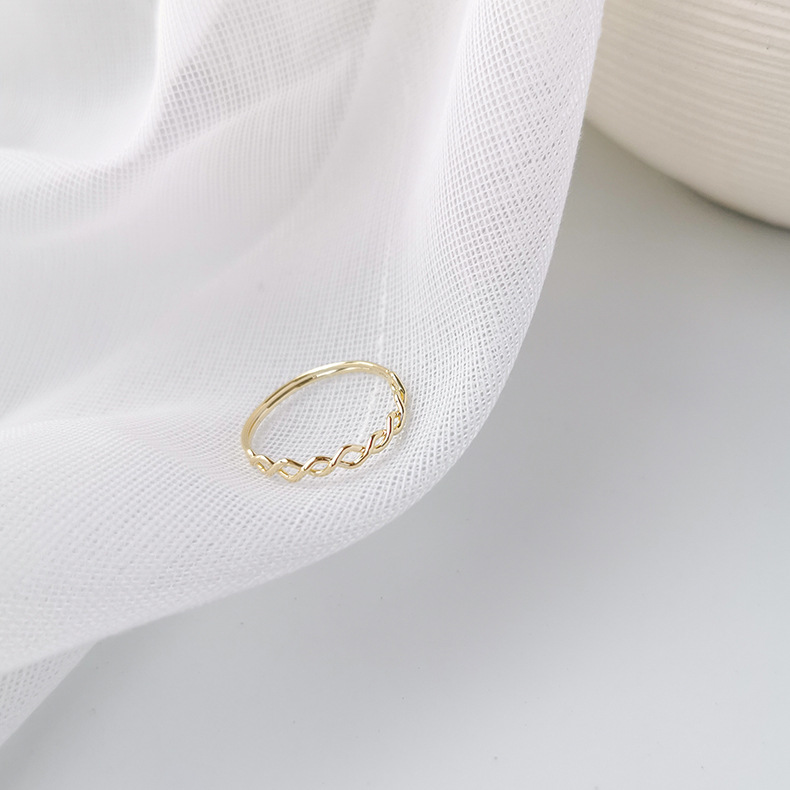 Fashion Double Crown Pearl Diamond Geometric Ring,Fashion Rings