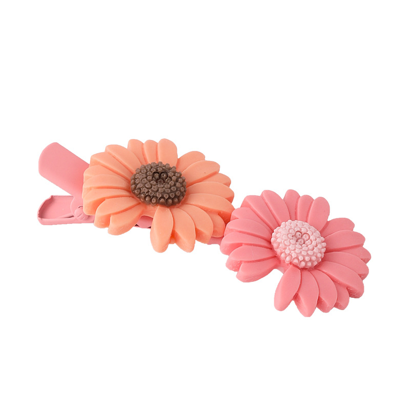 Fashion Three Flowers (pink Violet Blue) Daisy Duck Clip,Hairpins