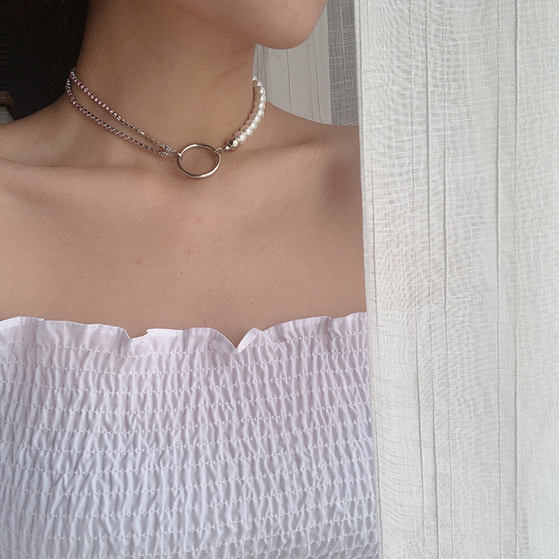 Fashion White Pearl Necklace,Pendants