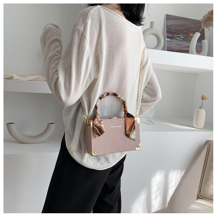 Fashion Rice White Scarf Chain Handbag Shoulder Bag,Handbags