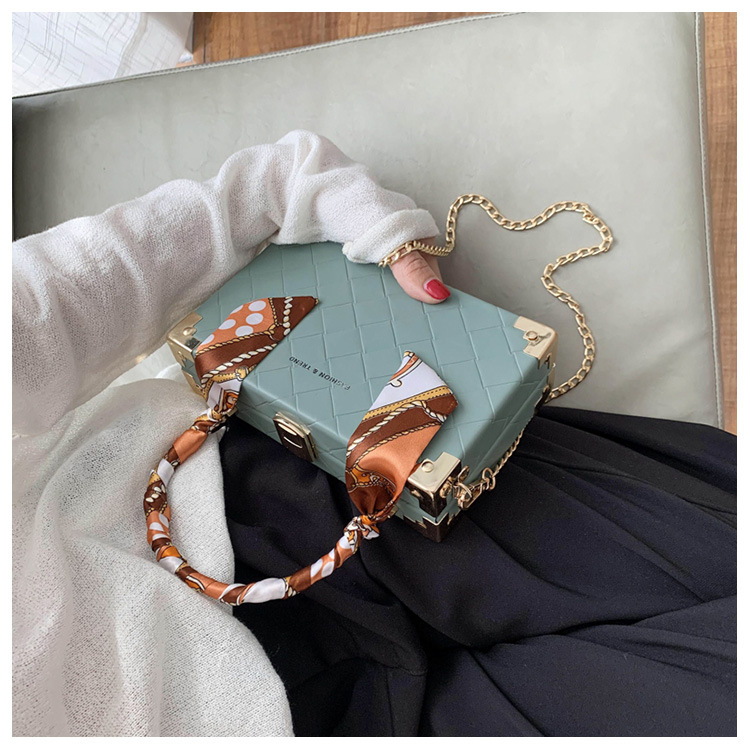 Fashion Rice White Scarf Chain Handbag Shoulder Bag,Handbags