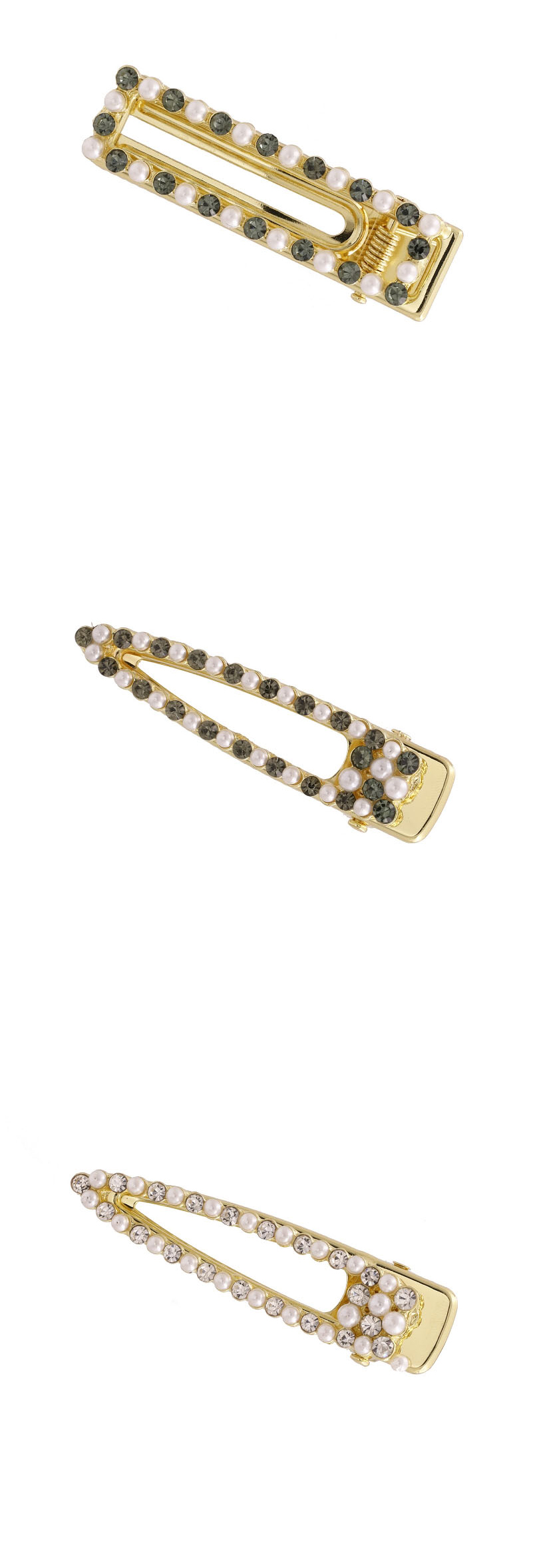 Fashion One Word Diamond Shaped Alloy Hollowed Hairpin,Hairpins