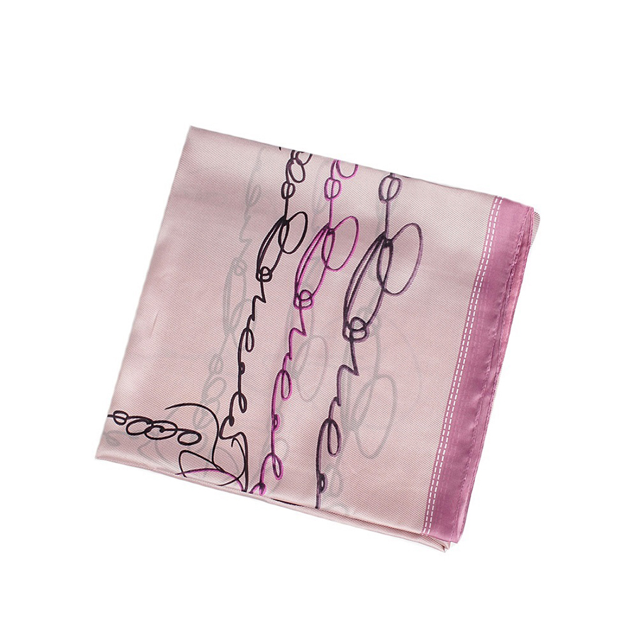 Fashion Jujube Red Graffiti Printed Silk Scarf Shawl Sunscreen Towel,Thin Scaves