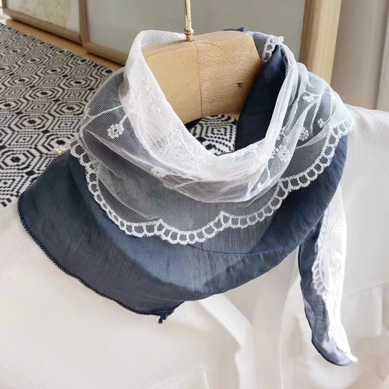 Fashion Blue Jeans Lace Scarf Scarf Scarf Scarf,Thin Scaves