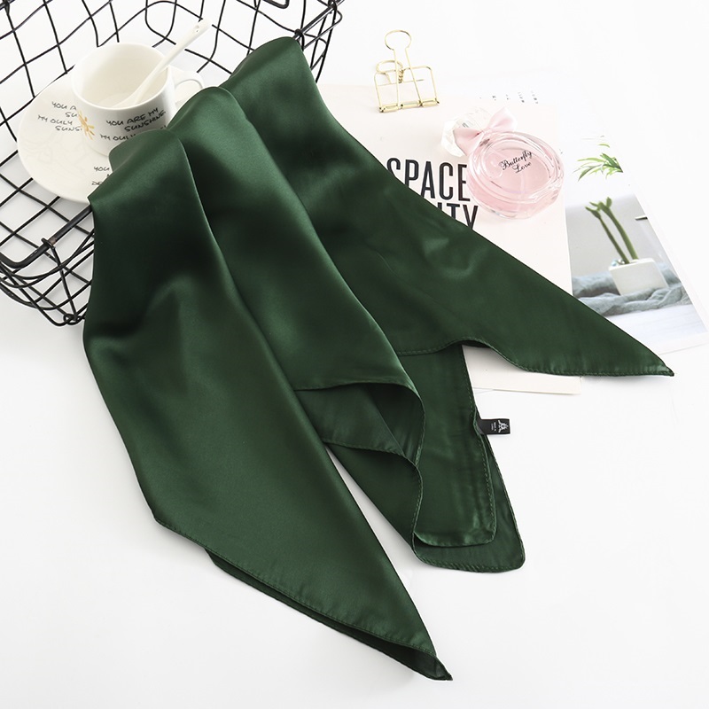 Fashion Army Green Multifunctional Use Of Silk Scarf And Shawl,Thin Scaves
