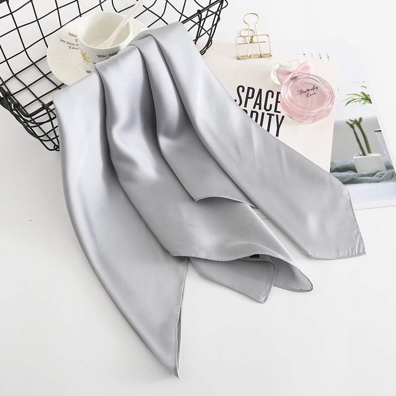 Fashion Rice Grey Multifunctional Use Of Silk Scarf And Shawl,Thin Scaves