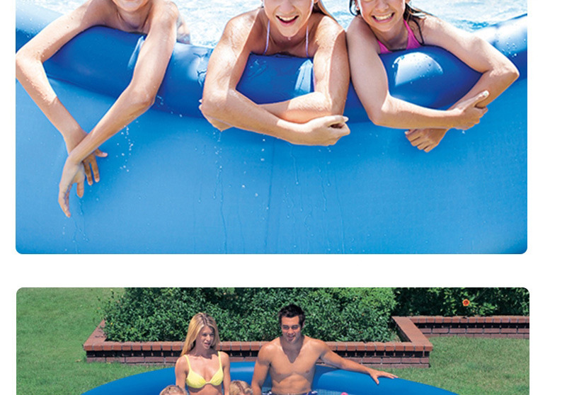 Fashion Top Ring Inflatable 2.44m * 0.76m Large Inflatable Folding Family Swimming Pool,Swim Rings