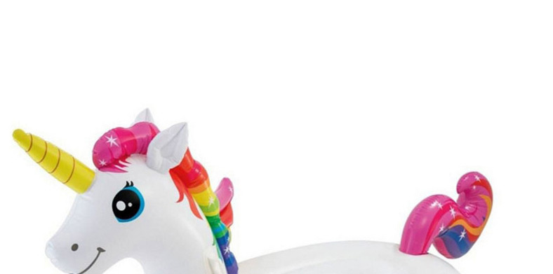 Fashion Color Little Unicorn Water Animal Inflatable Mount,Swim Rings