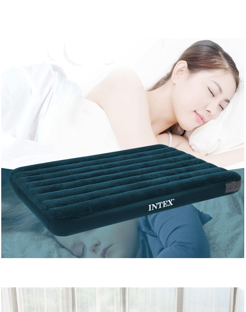 Fashion 152cm Wide Bed (without Air Pump) Household Thickened Folding Inflatable Mattress,Swim Rings
