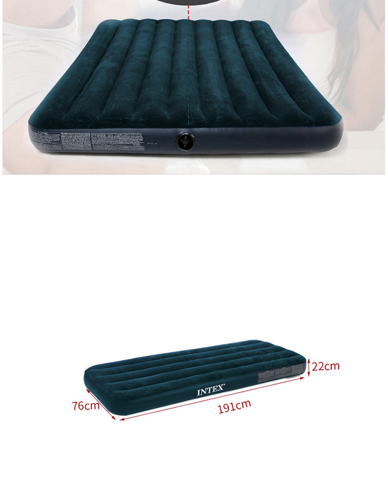 Fashion 183cm Wide Bed (without Air Pump) Household Thickened Folding Inflatable Mattress,Swim Rings