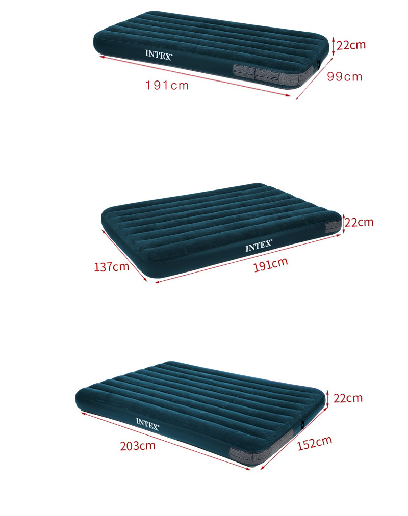 Fashion 137cm Wide Bed (without Air Pump) Household Thickened Folding Inflatable Mattress,Swim Rings