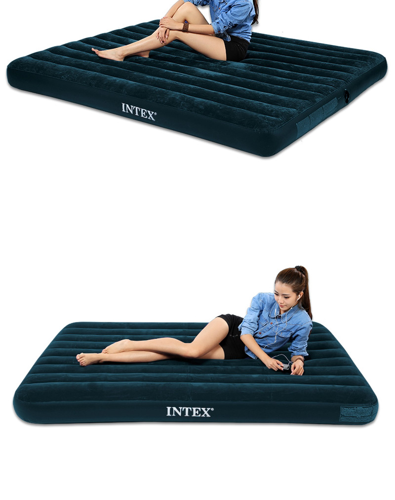 Fashion 99cm Wide Bed (without Air Pump) Household Thickened Folding Inflatable Mattress,Swim Rings