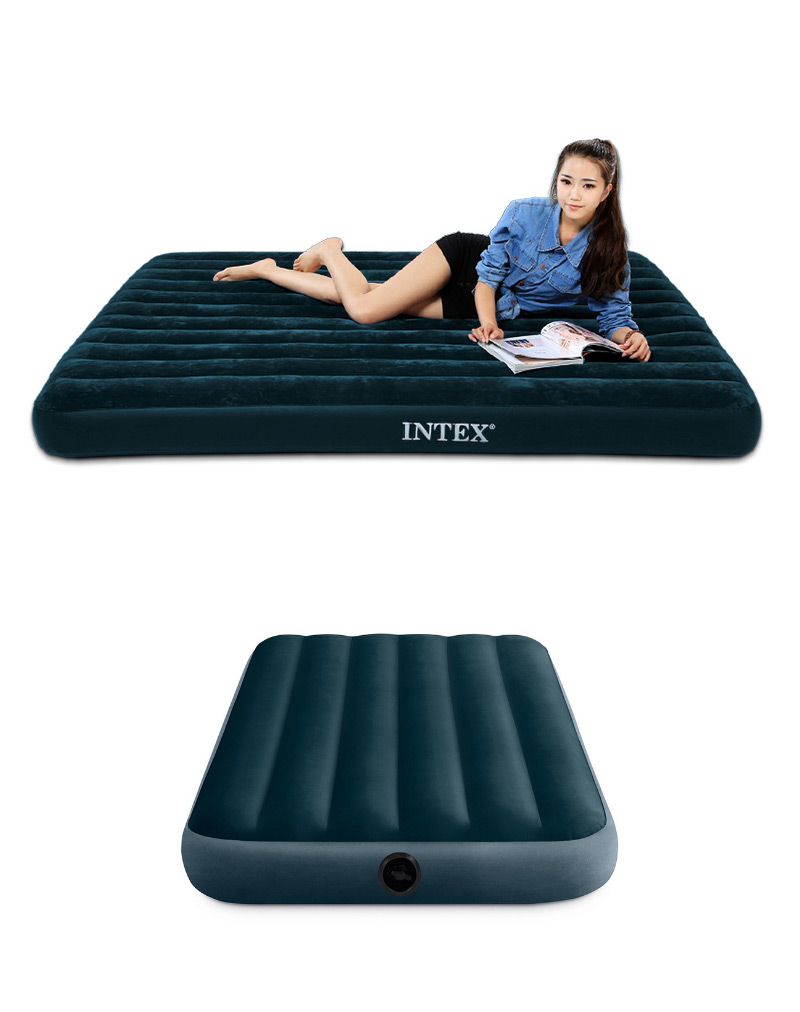 Fashion 137cm Wide Bed (without Air Pump) Household Thickened Folding Inflatable Mattress,Swim Rings