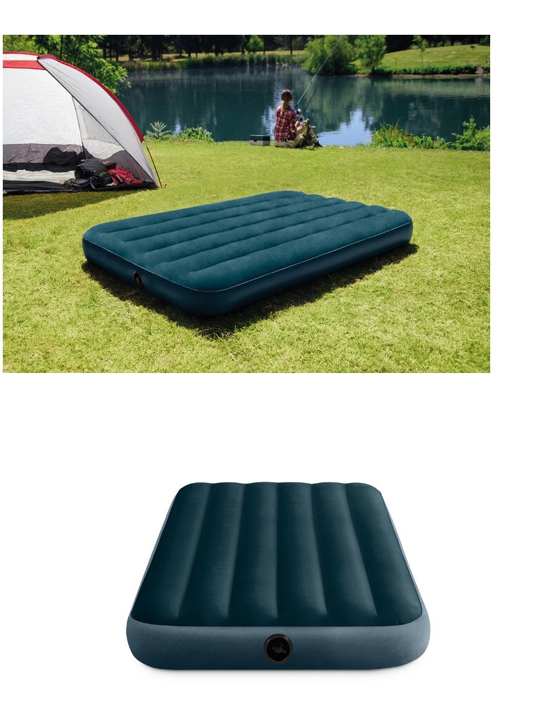 Fashion 152cm Wide‖manual Air Pump Household Thickened Folding Inflatable Mattress,Swim Rings