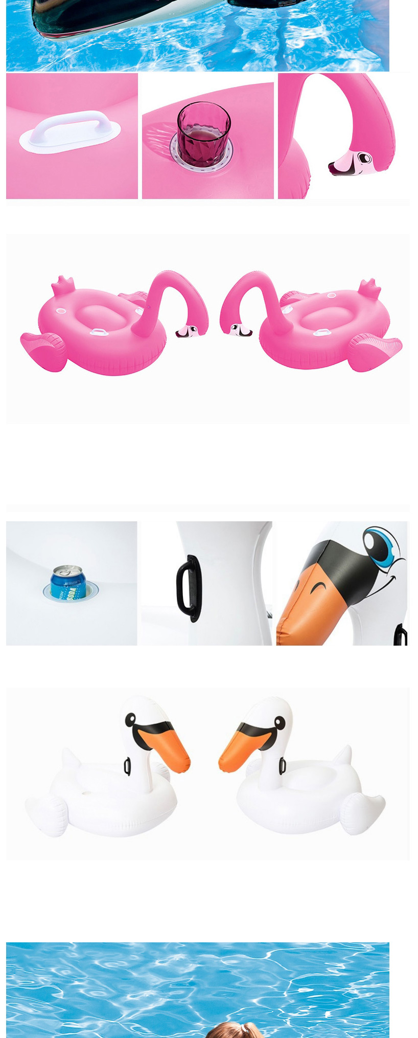 Fashion Airplane Water Gun Water Animal Inflatable Mount Toy Floating Bed,Swim Rings