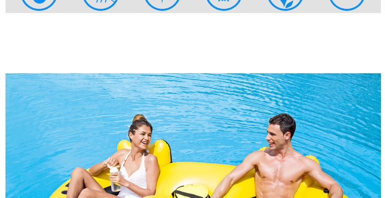 Fashion Alone Floating Row Ocean Paradise Lounge Chair Water Floating Row,Swim Rings