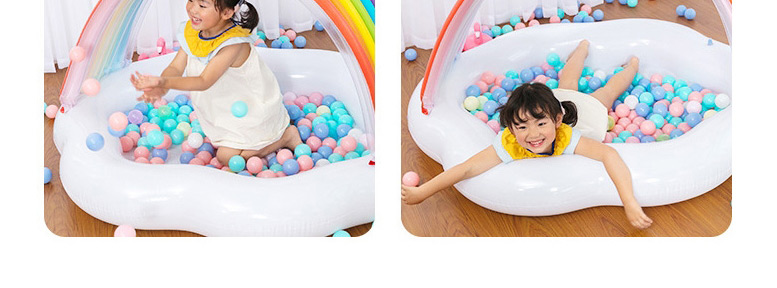 Fashion White Rainbow Inflatable Baby Children