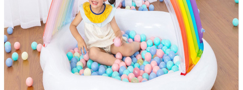Fashion White Rainbow Inflatable Baby Children
