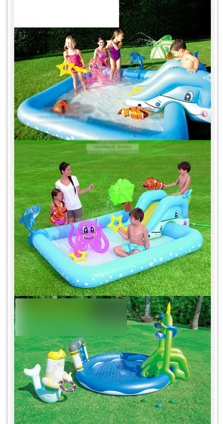 Fashion Zoo Fountain Inflatable Marine Ball Thickened Baby Swimming Pool,Swim Rings