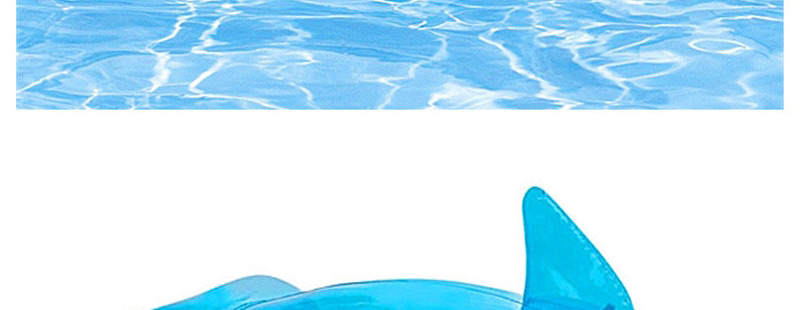 Fashion Clear Blue Transparent Blue Whale Water Mount Inflatable Floating Row,Swim Rings