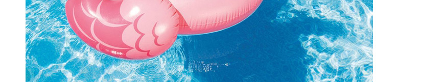 Fashion Pink Little Flamingo Mount Inflatable Floating Row,Swim Rings