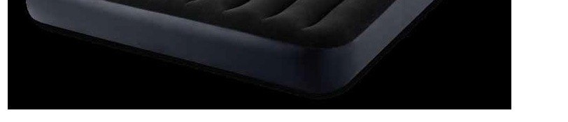 Fashion Black Black And White Built-in Pillow Single Layer Double Line Pull Air Mattress,Swim Rings