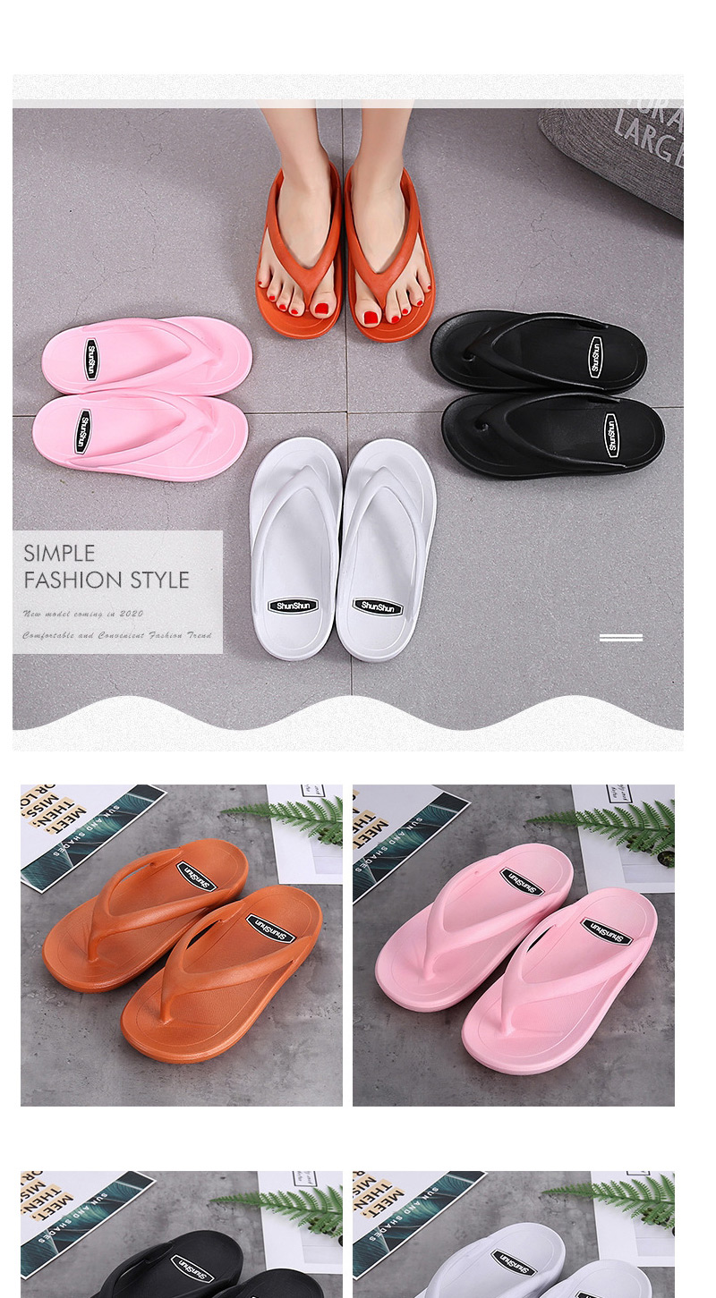Fashion Orange Shake Bottom Non-slip Couple Flip-flops,Beach Slippers