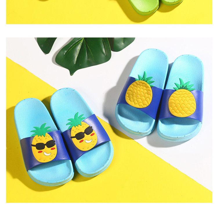 Fashion Frangipani Fruit Animal Contrast Color Soft Bottom Slippers,Beach Slippers