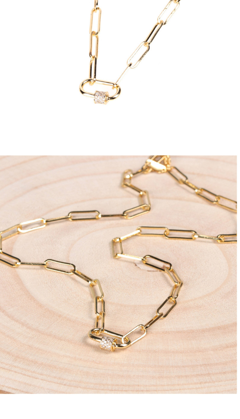 Fashion Small 50cm Geometrical Zircon Alloy Necklace,Necklaces