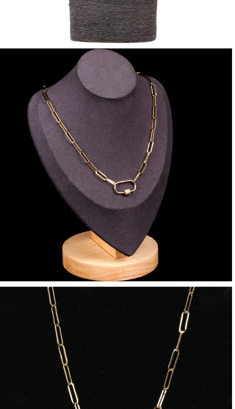 Fashion Small 60cm Geometrical Zircon Alloy Necklace,Necklaces