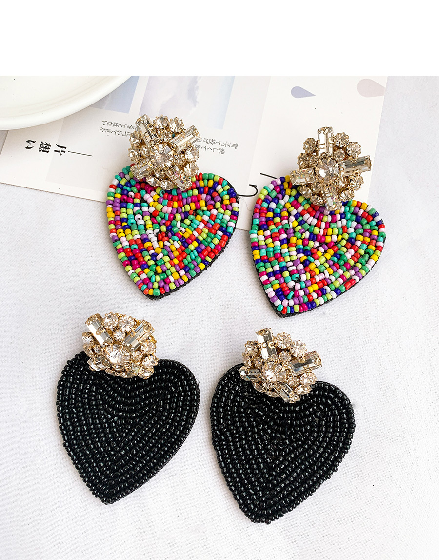 Fashion Black Love Pearl Stud Earrings,Drop Earrings