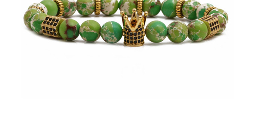 Fashion Set E Turquoise White Magnet Emperor Stone Matte Tiger Eye Stone Woven Beaded Bracelet,Bracelets Set