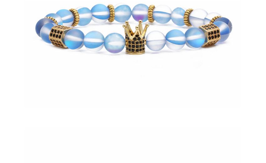 Fashion Dragon Crown Weave Agate Dragonstone Moonstone Tiger Eye Stone Woven Beaded Bracelet,Fashion Bracelets