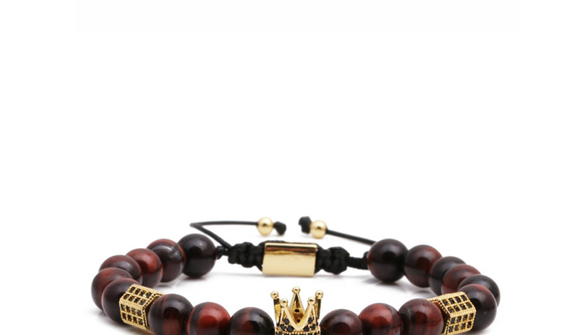 Fashion F Amber Suit Crown Shape Decorated Woven Bead Bracelet Sets,Bracelets Set