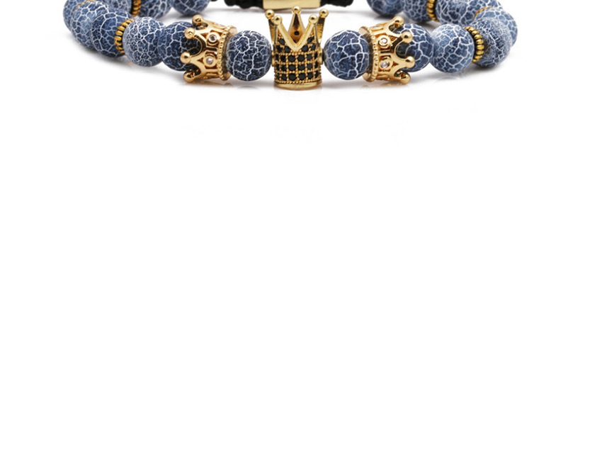 Fashion Weathered Beads Weathered Stone Malachite Woven Beaded Bracelet,Fashion Bracelets