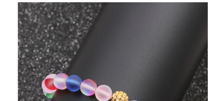 Fashion Color Zirconium Diamond Ball Moonstone Color Zirconium Diamond Bead Bracelet,Fashion Bracelets
