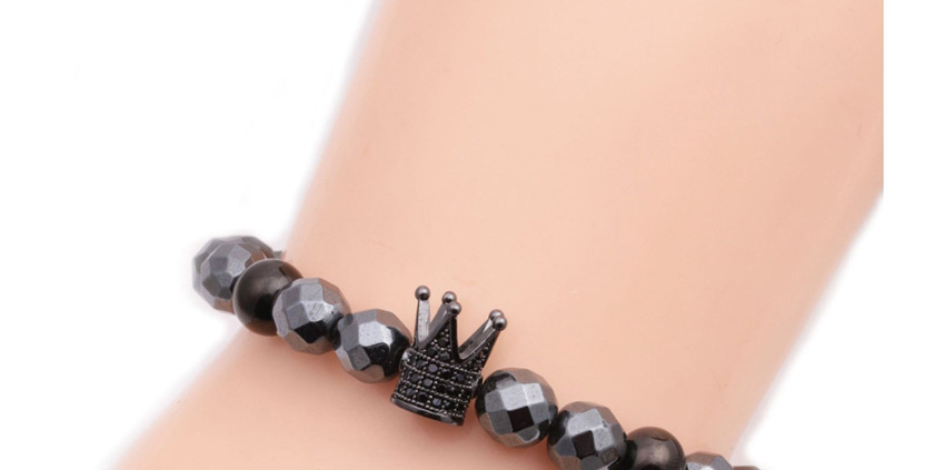 Fashion Faceted Gallstone Crown B Faceted Gallstone Beaded Crown Bracelet,Fashion Bracelets