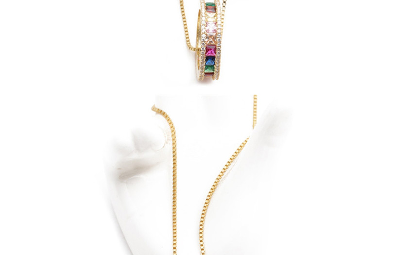 Fashion Color Mixing Micro-set Zircon Ring Alloy Necklace,Fashion Bracelets
