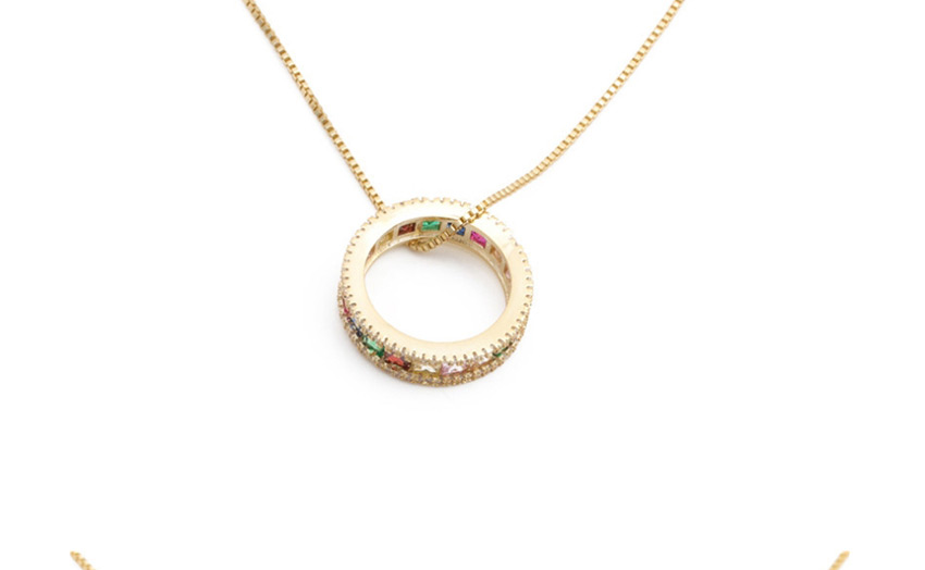 Fashion Color Mixing Micro-set Zircon Ring Alloy Necklace,Fashion Bracelets