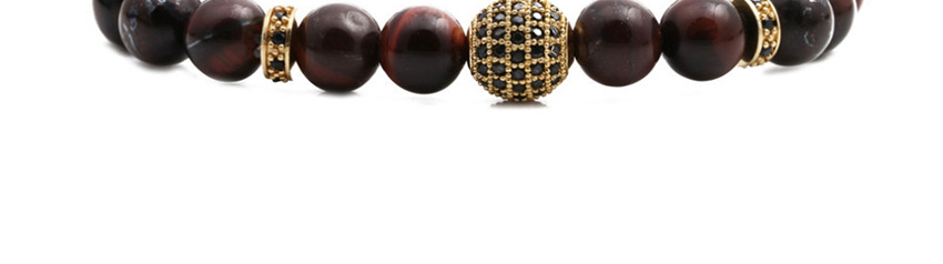 Fashion Elbow Tiger Eye Bend Cross Diamond Ball Bead Bracelet,Fashion Bracelets