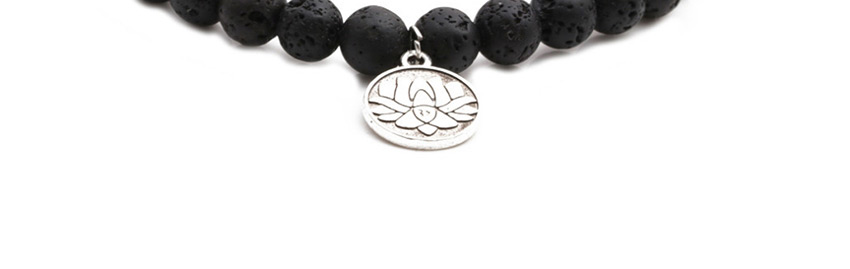 Fashion Snow Lotus Volcanic Stone Digital Life Tree Snowflake Beaded Bracelet,Fashion Bracelets