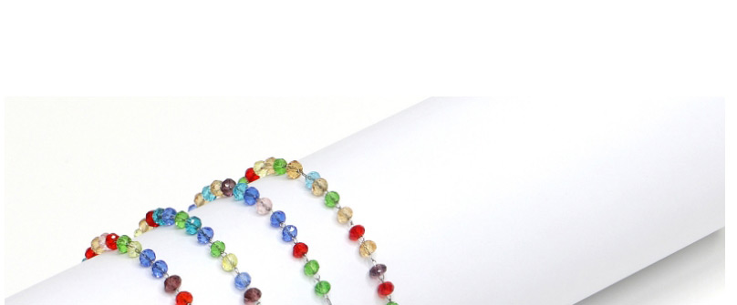 Fashion Silver Colorful Crystal Stainless Steel Chain Non-slip Glasses Chain,Glasses Accessories
