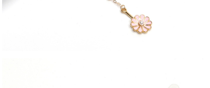 Fashion Pink Small Daisy Color Retaining Bead Metal Chain Glasses Chain,Glasses Accessories