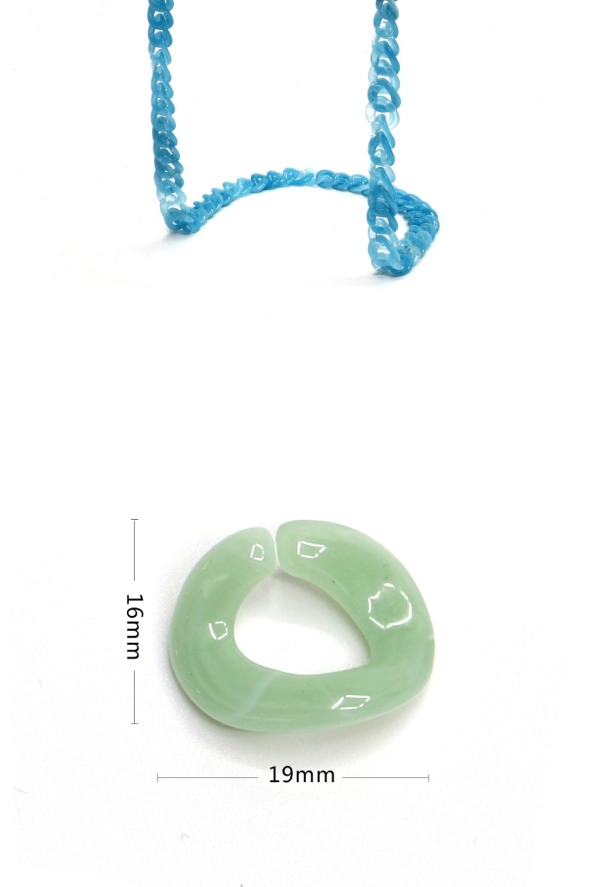Fashion 1 Blue Acrylic Chain Solid Color Glasses Chain,Glasses Accessories